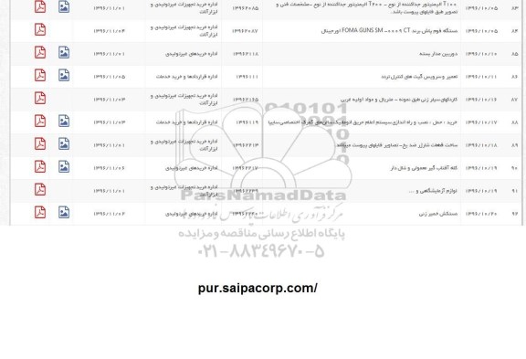 استعلام, استعلام100 T الیمنیتور جداکننده