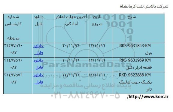 استعلام, استعلام ورق