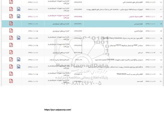 استعلام,استعلام اقلام تراش طبق مشخصات فنی ...