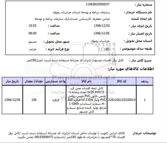 استعلام ,استعلام کابل ...