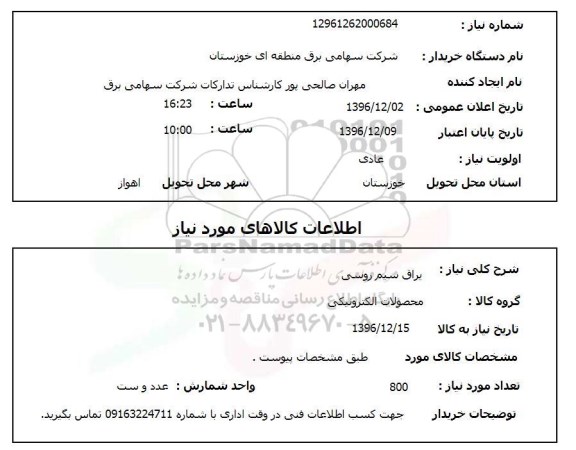 استعلام ,استعلام یراق سیم روسی