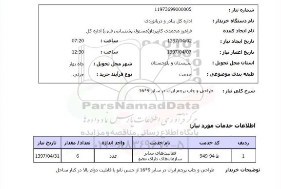 استعلام ,استعلام طراحی و چاپ پرچم ایران 
