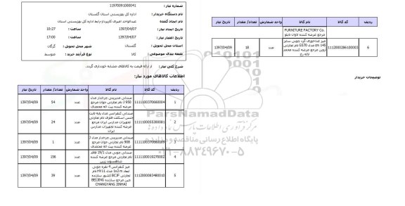 استعلام, استعلام صندلی مدیریتی چرخدار