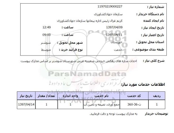 استعلام, احداث سازه های زهکشی