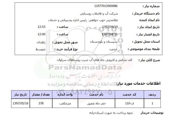 استعلام , استعلام کف شکنی ...