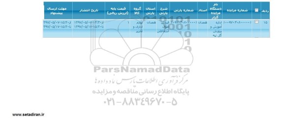 مزایده، مزایده فروش اموال اسقاطی
