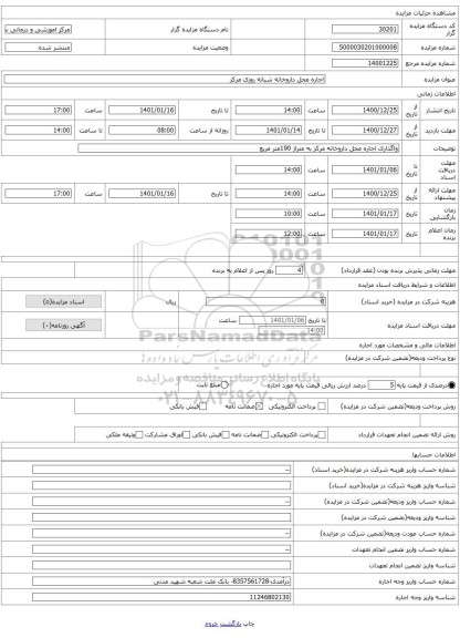 اجاره محل داروخانه شبانه روزی مرکز