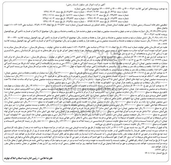 مزایده، مزایده پلاک ثبتی 11 فرعی از پلاک ثبتی 11 فرعی از پلاک اصلی...