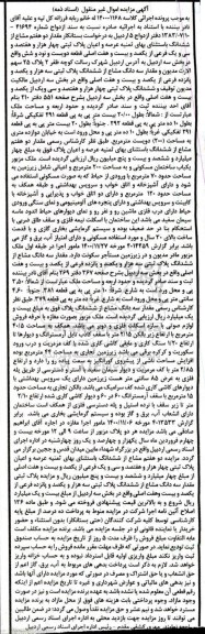 مزایده ملک مشاعی