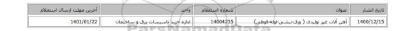 آهن آلات غیر تولیدی ( ورق-نبشی-لوله-قوطی)