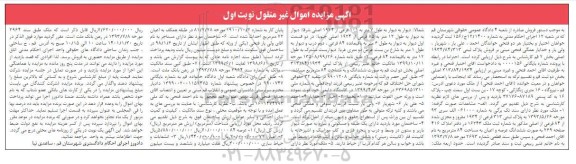 مزایده، مزایده فروش پلاک ثبتی 1934/84/313 اصلی بخش 2