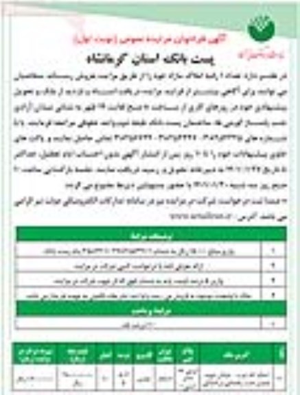 مزایده فروش 1 رقبه املاک مازاد