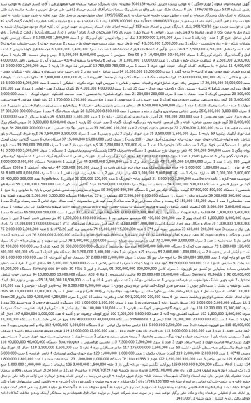 آگهی مزایده دستگاه ورزشی تقویت عضلات شکم و غیره ...
