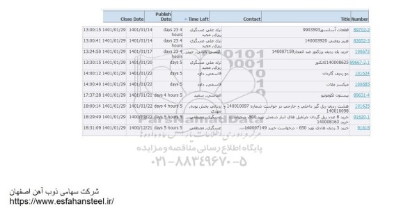 استعلام، استعلام قطعات آسانسور 9903593	...
