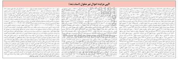 آگهی مزایده مقدار 2/2 دانگ از شش دانگ پلاک ثبتی 1939/219/253 اصلی