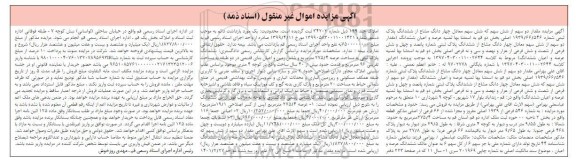 مزایده، مزایده دو سهم از شش سهم پلاک ثبتی بخش دو 