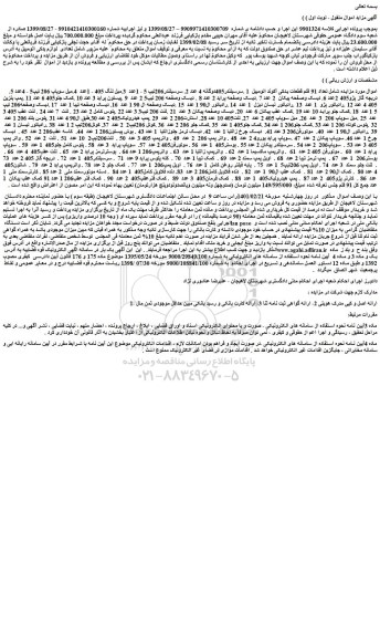 مزایده فروش تعداد 91 قلم قطعات یدکی آکوند اتومبیل 1 .سرسیلندر405دوگانه 4 عدد و...
