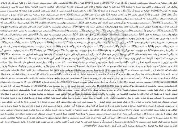 شش دانگ پلاک 109B فرعی از 7396 اصلی بخش 04 