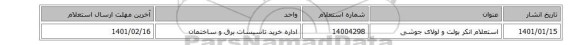 استعلام انکر بولت و لولای جوشی