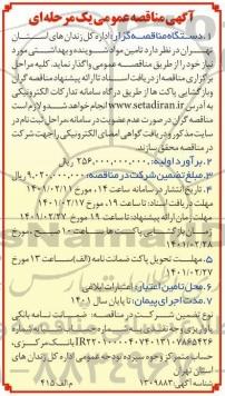 مناقصه تامین مواد شوینده و بهداشتی