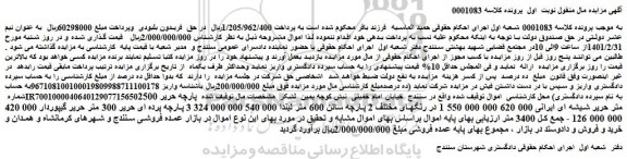 مزایده فروش پارچه حریر 2500 متر حریر شیشه ای ایرانی و...