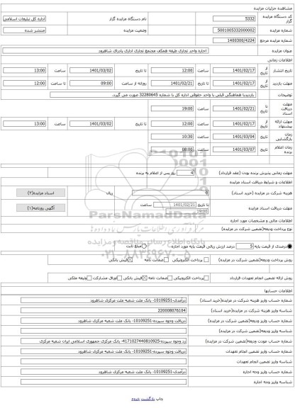  اجاره واحد تجاری طیقه همکف مجتمع تجاری اداری پادرای شاهرود 