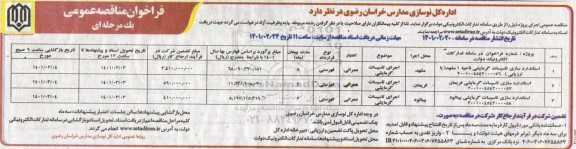فراخوان مناقصه استاندارد سازی تاسیسات گرمایشی...