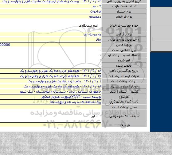 توسعه پست ۶۳/۲۳۰کیلوولت مدولار مچکور