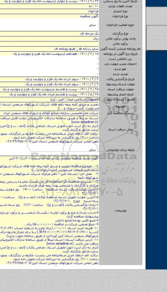 تمدید و صدور کلیه بیمه نامه های شرکت شهرکهای صنعتی استان البرز (درمان، مسئولیت، آتش¬سوزی و ...)