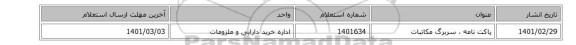 پاکت نامه ، سربرگ مکاتبات