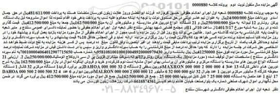 مزایده فروش یک دستگاه پرکن روتاری 12 لیوانه و...
