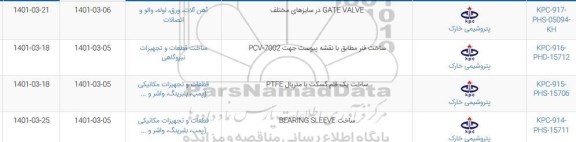 استعلام GATE VALVE ...
