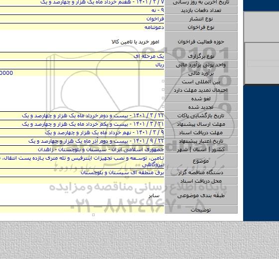 تامین، توسعه و نصب تجهیزات اینترفیس و تله متری یازده پست انتقال، فوق توزیع و نیروگاهی