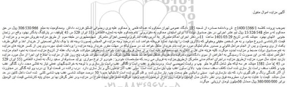 مزایده فروش خودرو سواری پراید صندوقدار سفید رنگ