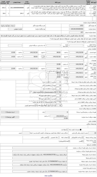 مزایده ، طلا بانک مرکزی (فروش داخلی ) در هنگام تحویل طلا  از حالت اولیه خارج و به صورت برش خورده و قیچی شده تحویل خریدار می گردد