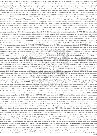 آگهی مزایده یک دستگاه ماشین لحیم کارت و ...