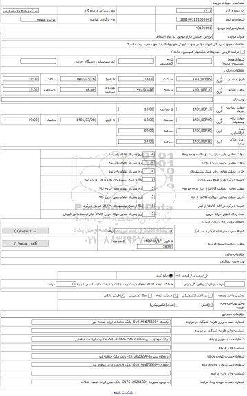 مزایده ، انواع کابل آلومینیومی، کابل خودنگهدار، ،سیم روکشدار،مفصل(دو راهه)،کابلشوو سرکابل آلومینیومی(جهت مزایده)