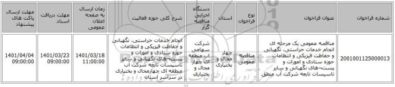 مناقصه، مناقصه عمومی یک مرحله ای انجام خدمات حراستی، نگهبانی و حفاظت فیزیکی و انتظامات حوزه ستادی و امورات و پست¬های نگهبانی و سایر تاسیسات تابعه شرکت آب منطق