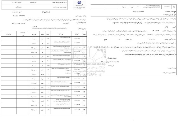 استعلام اجرای طرح فیبر نوری...