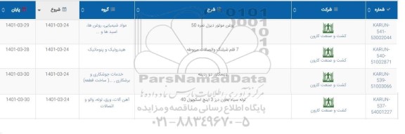 استعلام روغن موتور دیزل نمره 40  ...