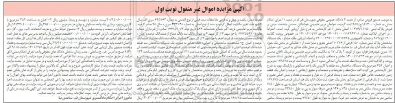 مزایده یک دستگاه ساختمان پلاک ثبتی 150 فرعی از 10276 اصلی 