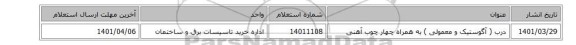 درب ( آگوستیک و معمولی ) به همراه چهار چوب آهنی