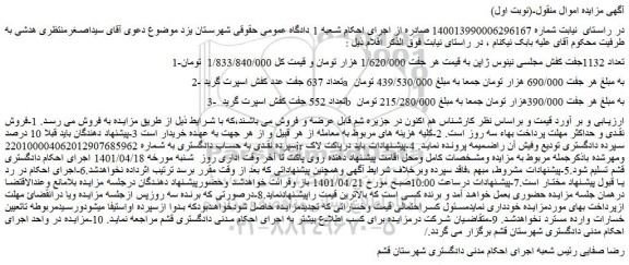 مزایده فروش 1-تعداد 1132جفت کفش مجلسی نینوس ژاپن  