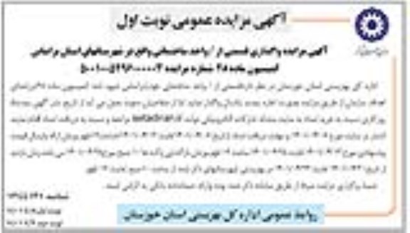 مزایده واگذاری قسمتی از واحد ساختمانی