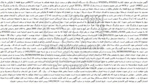 مزایده ملک