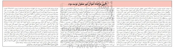 مزایده فروش پلاک ثبتی 1939.35 اصلی- نوبت دوم 