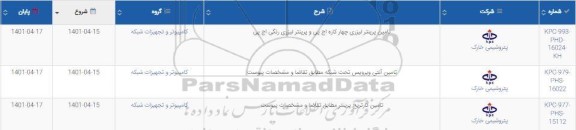 استعلام تامین پرینتر لیزری چهار کاره اچ پی و پرینتر لیزری رنگی...