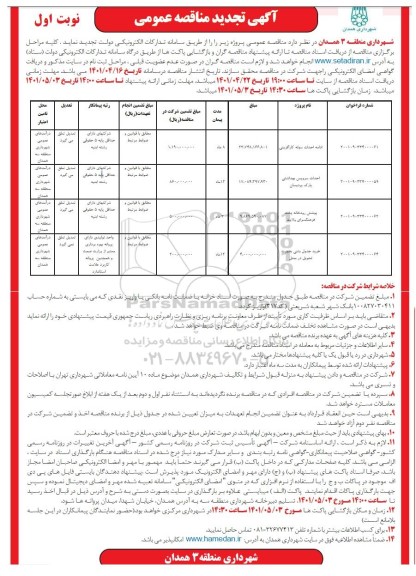 تجدید مناقصه عمومی ادامه احداث سوله کارآفرینی...