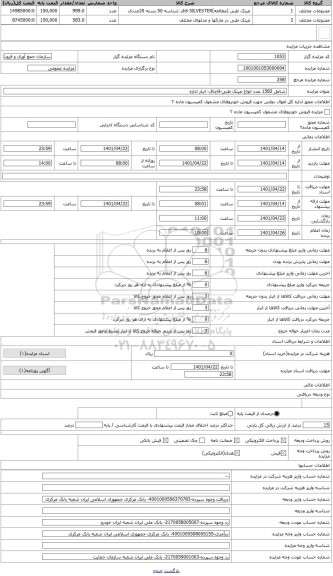 مزایده ، شامل 1582 عدد انواع عینک طبی-قاچاق- انبار اداره