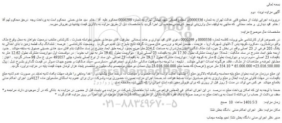 مزایده یک قطعه زمین به پلاک 205 فرعی از 23 اصلی